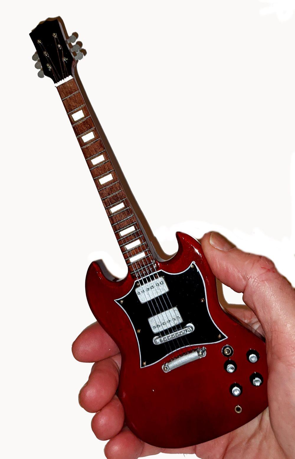 Miniatyr gitarr, Gibson SG-typ, röd