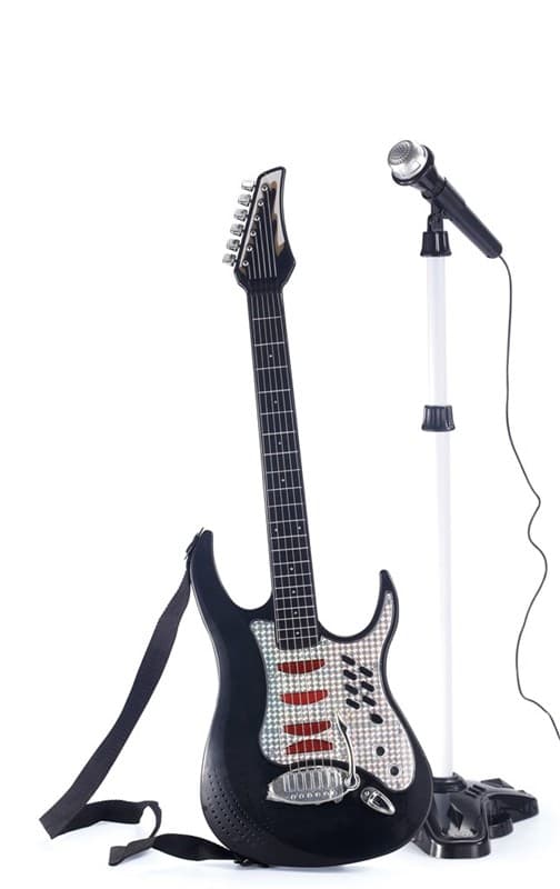 Electric Guitar with Microphone Stand (501073) CDON