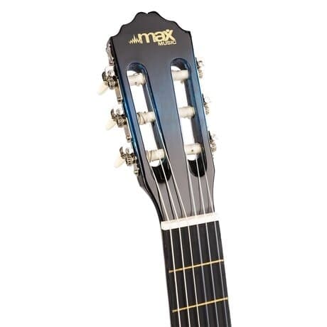 MAX SoloArt klassisk akustisk gitarr (39") Starter Set - Blå