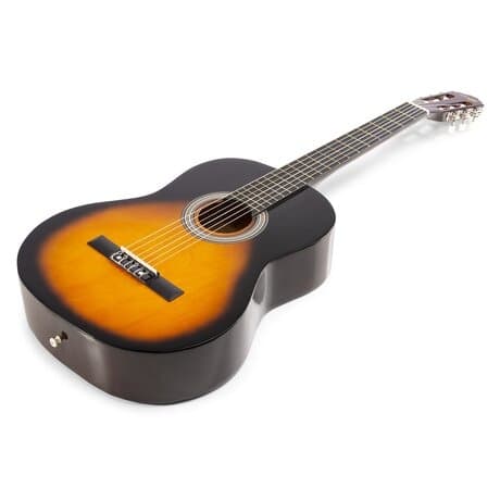 MAX SoloArt klassisk akustisk gitarr (39") Startset - Sunburst