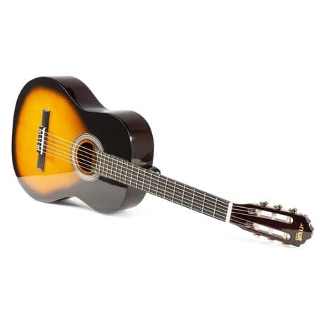 MAX SoloArt klassisk akustisk gitarr (39") Startset - Sunburst