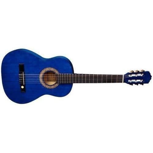 Klassisk gitarr - Tenson - F500055 - Basträ - Svart lönn - Blått lack