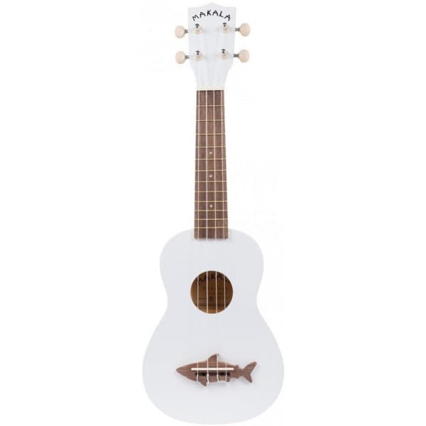 Kala Makala Soprano Shark -ukulele, hvid