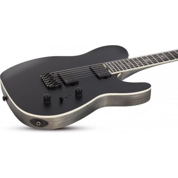 Schecter PT SLS Evil Twin -elgitarr, Satin Black