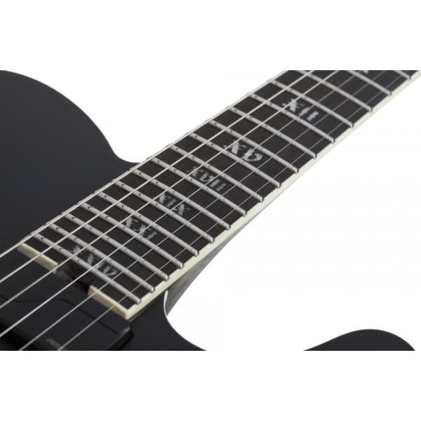 Schecter PT SLS Evil Twin -elgitarr, Satin Black