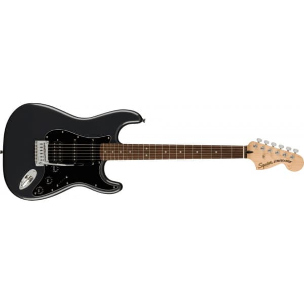 Fender Squier Affinity Series Stratocaster HSS Pack -kitarapaketti, Charcoal Frost Metallic