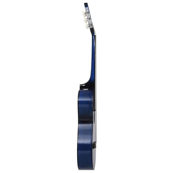 vidaXL Gitarr 12 delar med 6 strängar western blå 38" -  Gitarrer