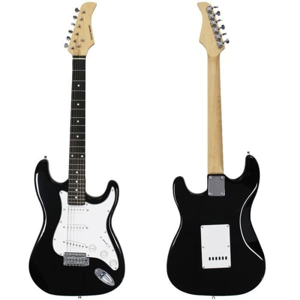 Elgitarr - Rocket - XF Rocket - Svart färg - Idealisk för nybörjare - 22 band
