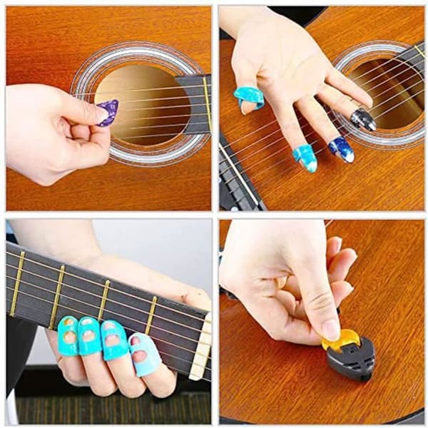 Gitarrtillbehörssats - 60 st - Picks, Tuner, Capo - Lätt och kompakt - För vuxna