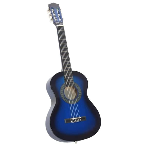 Klassisk gitarr för nybörjare 8 delar blå 1/2 34"