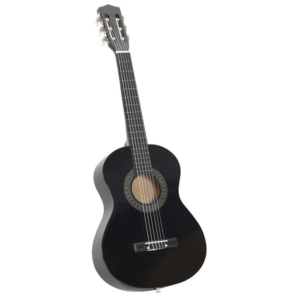 Gitarr för nybörjare och barn klassisk svart 1/2 34"