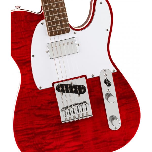 Squier Affinity Telecaster FMT SH elguitar, Crimson Red Transparent