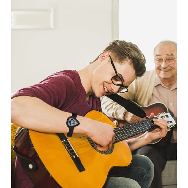 INF Plikkholder for gitar, armbåndsplikkholder for gitarister Grønn
