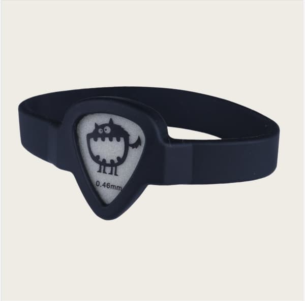 INF Plektrumhållare för gitarr, armbandsplektrumhållare för gitarrister Svart