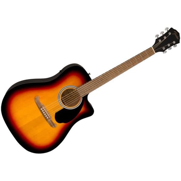 Folk Elektro Gitarr - Fender - FA-125CE Dreadnought - Sunburst - Fender FE-A2 Förstärkare - Spelkomfort