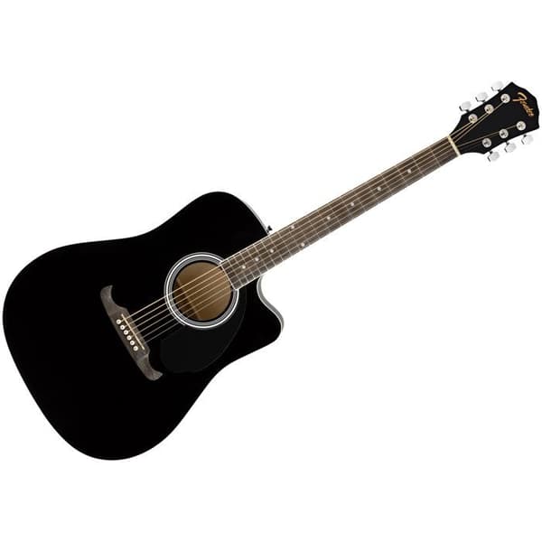 Fender FA-125CE Dreadnought WN Svart Akustisk Elgitarr