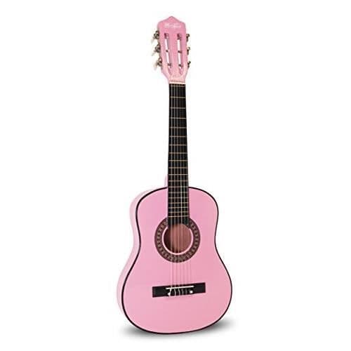 Klassisk gitarr - Musikgränd - MA-51 - Storlek 1/2 - Färg Rosa - Fodral inkluderat