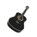 Miniatyrbild 2 av 4: Navarra NV12PK klassisk gitarrsats 4-4 storlek svart med lätt vadderad Gigbag - 2-delad pick-tuner med NV12P