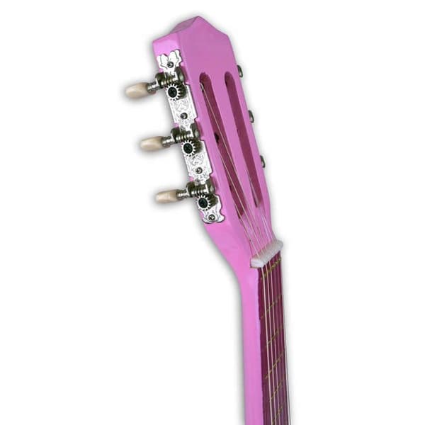 Akustisk gitarr - Ej specificerad - 6 strängar - Trä - Rosa - Axelrem ingår