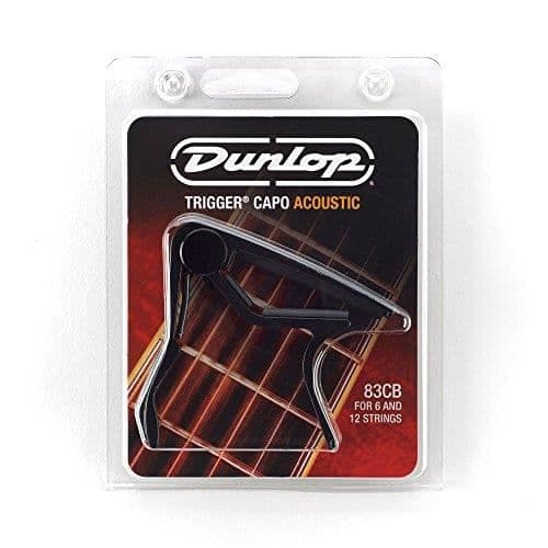 Capodastre - JIM DUNLOP - Modell 83CB - Svart - Underlättar tonartsbyte - 1 styck