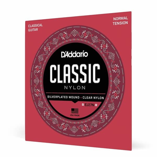D'addario Guitar - EJ27N - Student Classics Klassisk gitarr strängsats Normal gauge .028-.043 Import Storbritannien