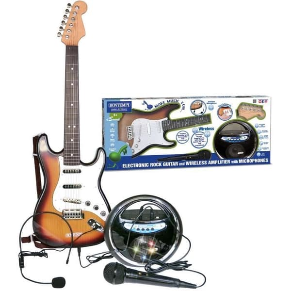 Bontempi RockMaster - Elektrisk gitarr och trådlös förstärkare