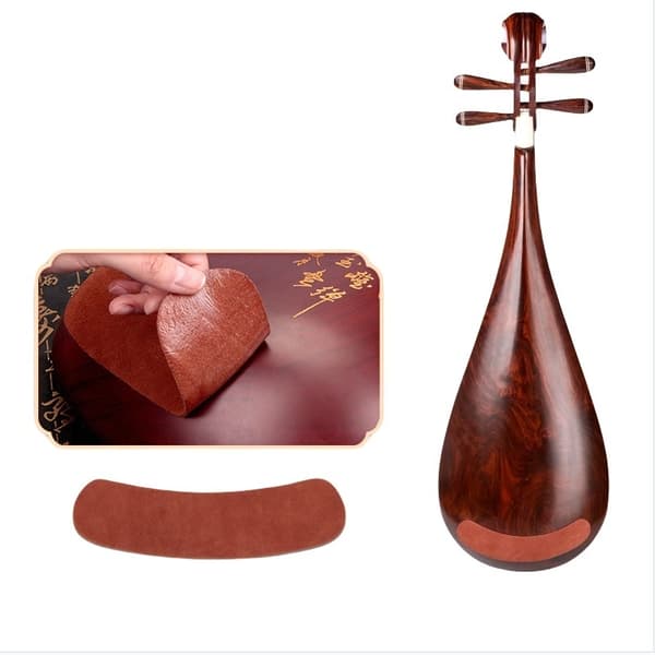 INF Halvmåneformad Anti-Slip Pad för Pipa Instrument