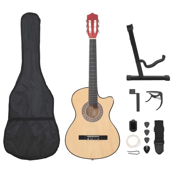 Akustisk gitarr 12 delar med 6 strängar western 38"