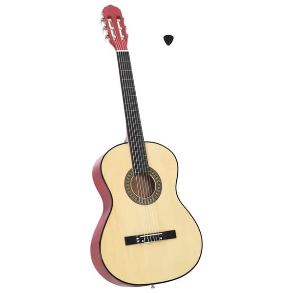 Gitarr för nybörjare klassisk 4/4 39" amerikansk lind