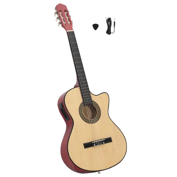 Westerngitarr med cutaway EQ och 6 strängar