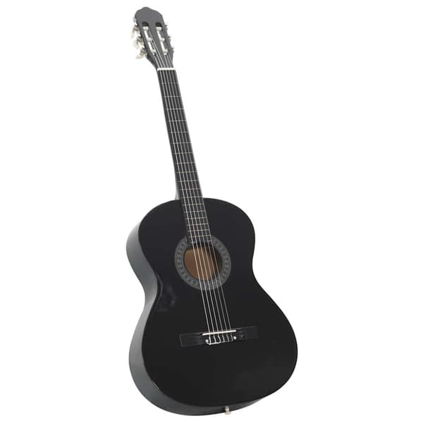 Klassisk gitarr 12 delar svart 4/4 39"