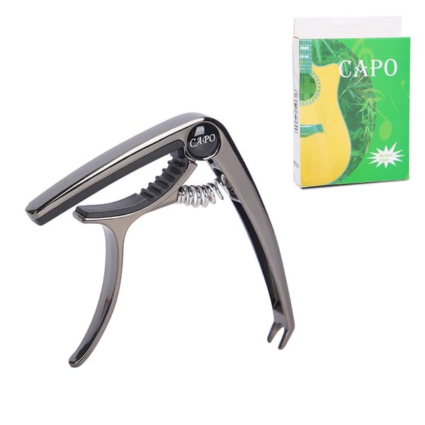 INF Sink Alloy Gitar Capo - Gun Black med Fargeboks