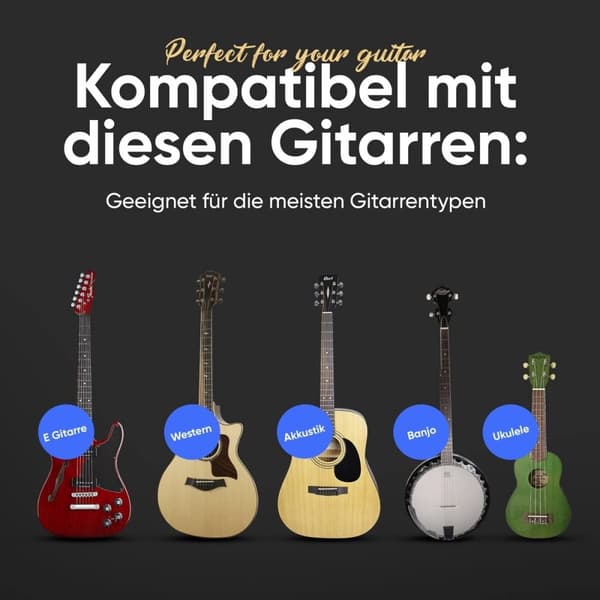 INF Sink Alloy Gitar Capo - Sølvfarge med Gaveeske