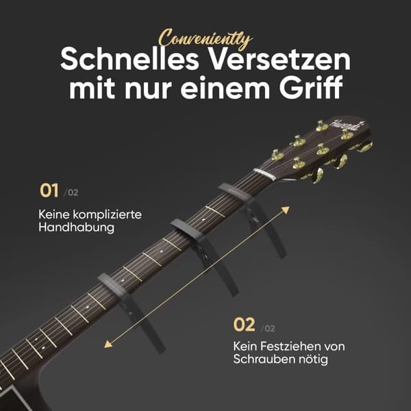 INF NG Series Capo: Snabbt byte för akustiska och elektriska gitarrer
