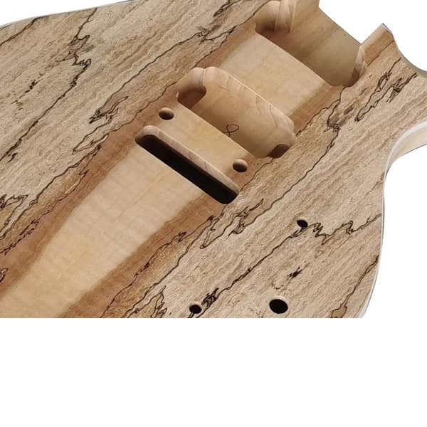 DIY Gitarrkit, Solid Lindträskropp, 24 Band, Kromat Hårdvara,EK010S
