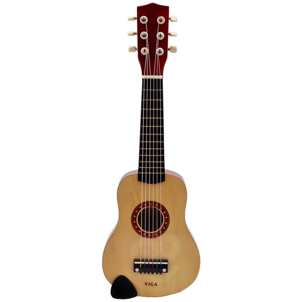 VIGA træ guitar til børn naturlig farve 21" 6 strenge