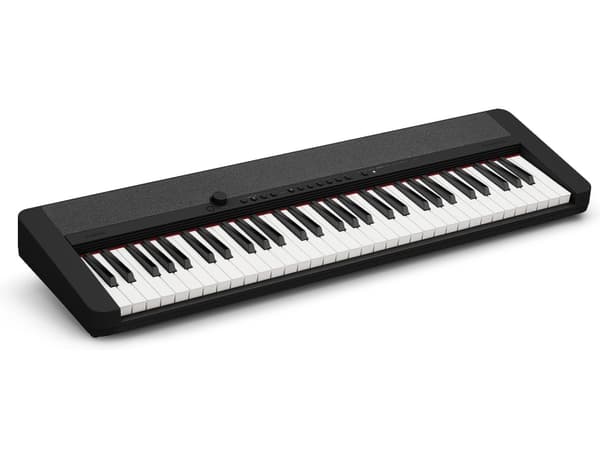 Casio | CT-S1 - Elpiano - 61 tangenter - Inbyggd equalizer - USB/Mini-jack (3,5 mm) - Inbyggda högtalare (2 x 2,5W) - Svart