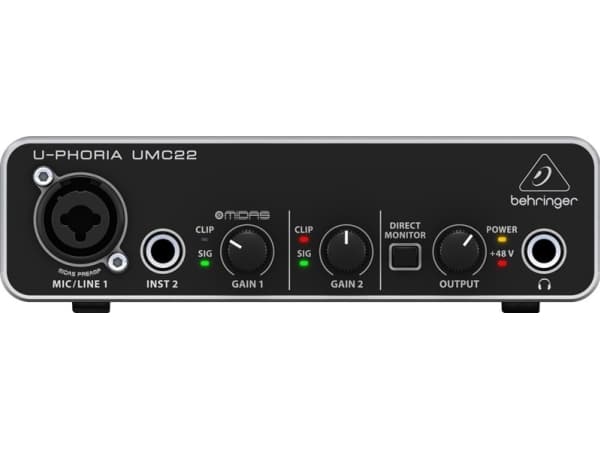 Behringer U-Phoria UMC22 ljudkort för USB-buss