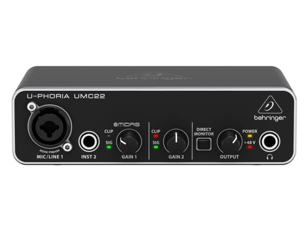 Behringer U-Phoria UMC22 ljudkort för USB-buss
