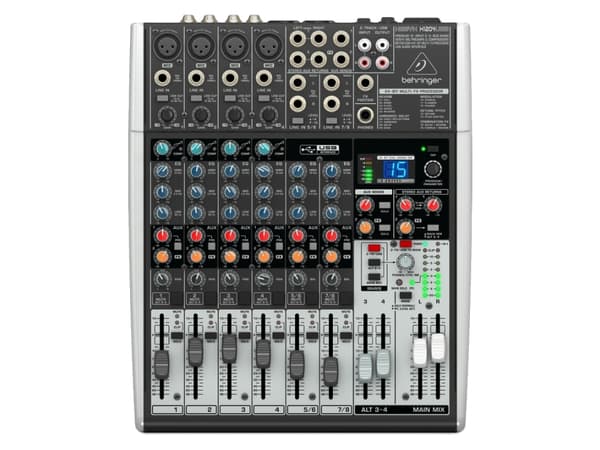 Behringer Xenyx X1204USB, 12 kanaler, Grå