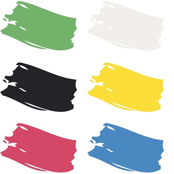 Plus Color Hobbyfärg  - 6 x 250 ml - Färgskola - Primärfärger