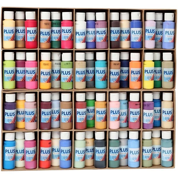 Akrylfärg PLUS Color 60 ml - Mixade färger - 60x60 ml