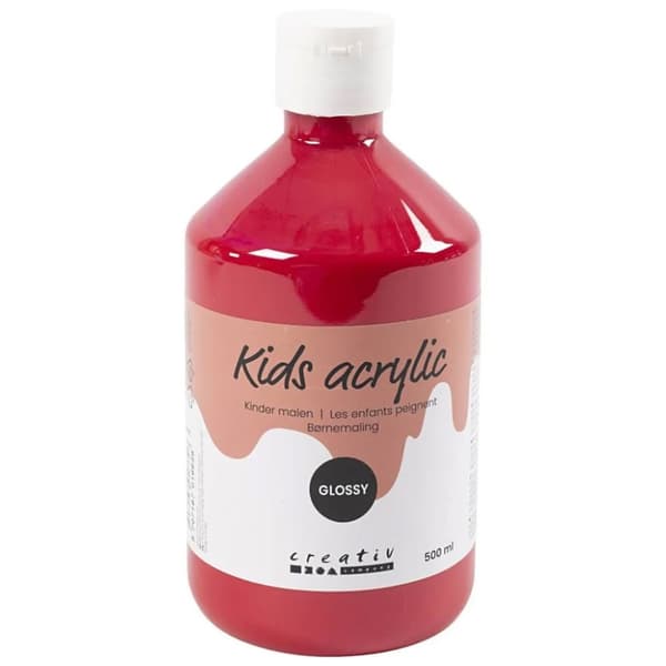 Akrylfärg Kids Acrylic - Blank Primärröd - 500 ml