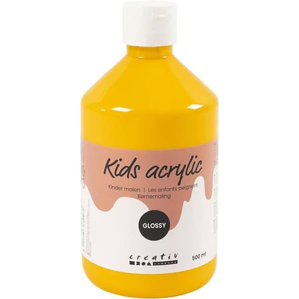 Akrylfärg Kids Acrylic - Blank Solros Gul - 500 ml