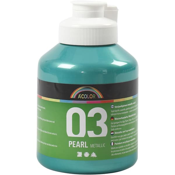 Akrylfärg Kids Acrylic - Metallic Grön - 500 ml