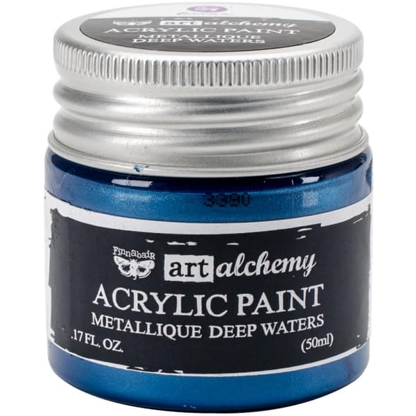 Finnabair Alchemy Acrylic Paint - Metallique Deep Waters