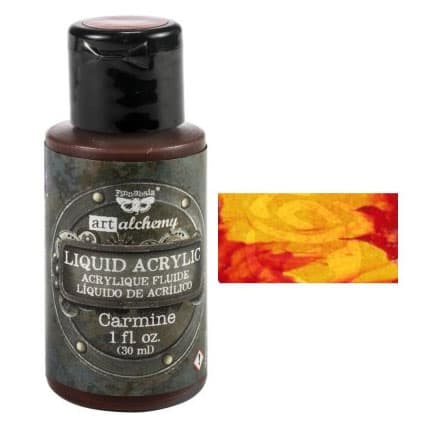 Liquid Acrylic - Finnabair Art Alchemy - Carmine - 30 ml