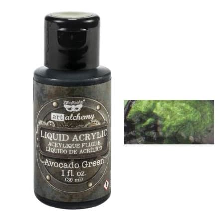 Liquid Acrylic - Finnabair Art Alchemy - Avocado Green - 30 ml