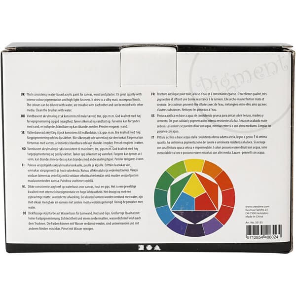 Pigment Art Acrylic - Mixade Basfärger - 5x75 ml