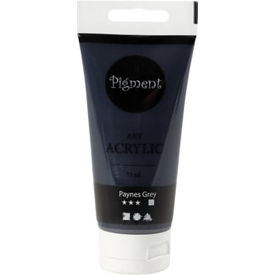 Pigment Art Acrylic - Paynes Grey - Transparent - Fade resistant - 75 ml